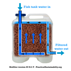 Diagram of the second biofilter built for our Aquaponics system in Sydney, Australia
