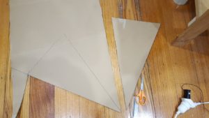 When cutting out more triangles - trace your original to make sure they match.