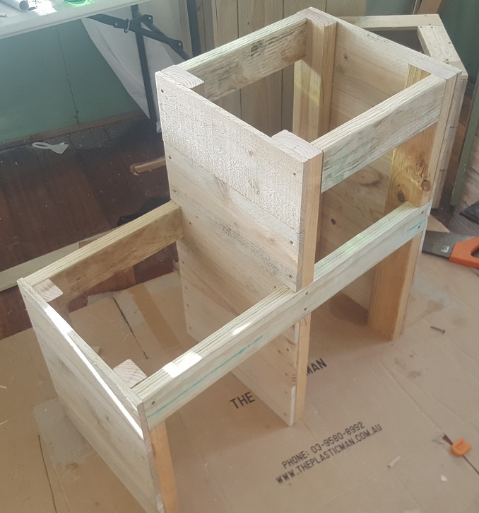 two level planter box step 16