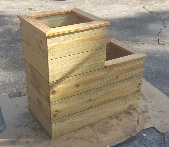 two level planter box step 23